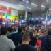 Lula com sambistas: Ex-presidente na quadra das Unidos da Tijuca