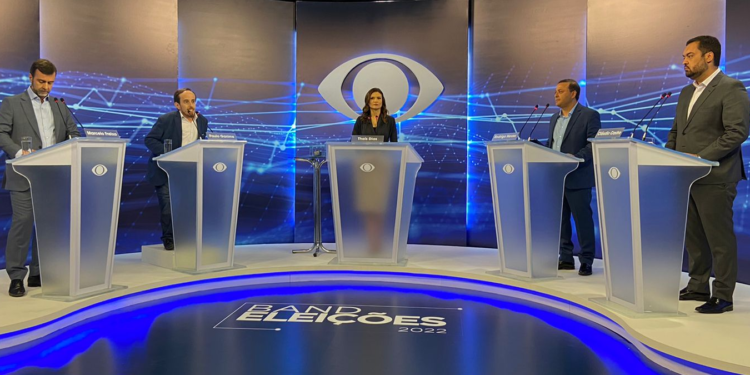 1º debate na Band com os candidatos ao governo do RJ em 2022