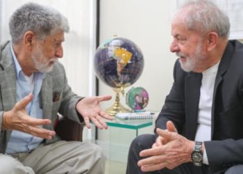 Lula e Celso Amorim na Embaixada dos EUA