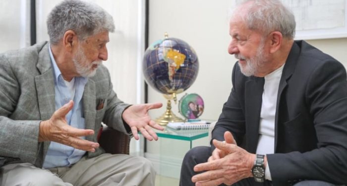 Lula e Celso Amorim na Embaixada dos EUA