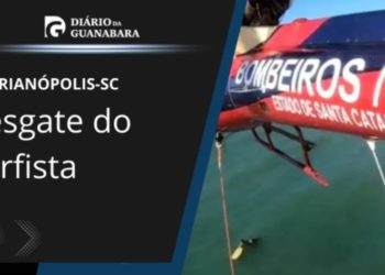 Resgate de surfista em praia de Santa Catarina