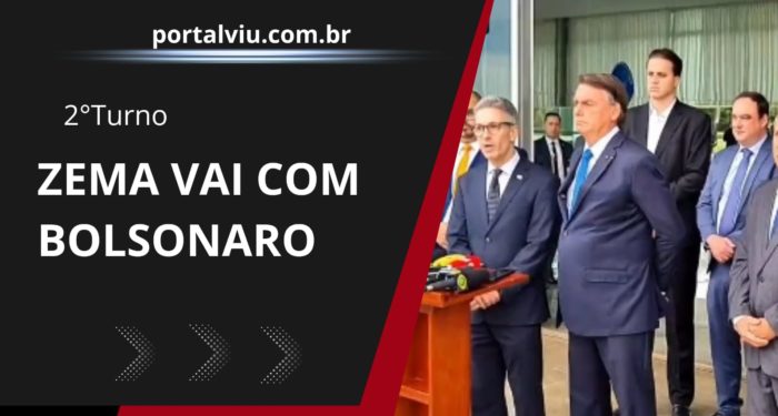 Bolsonaro terá apoio de Zema no 2° turno