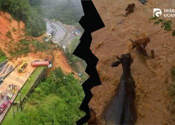 Chuvas no Brasil: milhares de pessoas desabrigadas e deslizamentos de terras.