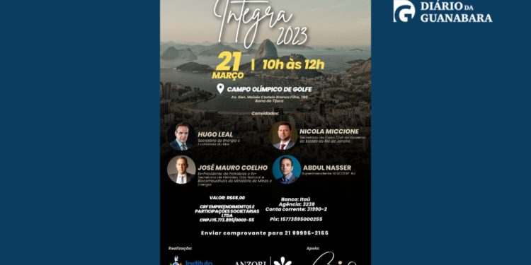 Evento Integra 2023: iniciativa do Coalização Rio reúne empresários e representantes da classe política no Rio.