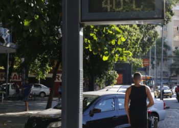 Recorde de temperatura elevada no Rio de Janeiro.