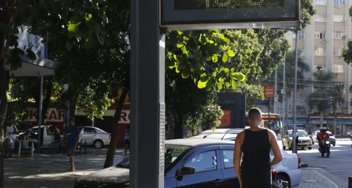 Recorde de temperatura elevada no Rio de Janeiro.
