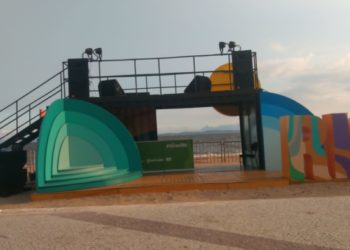 Projeto tônoRio: estande da secretaria de Estado de Turismo chega a a Praia do Funil, em Magé-RJ