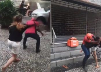 Agressora do entregador: ex-jogadora de vôlei presta depoimento.