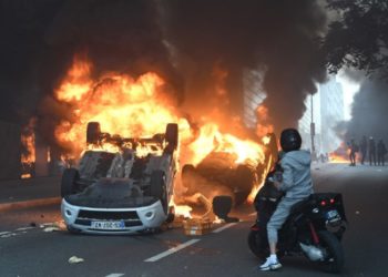 Protestos na França: os violentos protestos nas ruas de Paris.