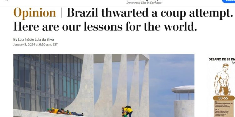 Artigo de Lula no The Washington Post: o que o presidente brasileiro escreveu no artigo sobre o 8 de janeiro