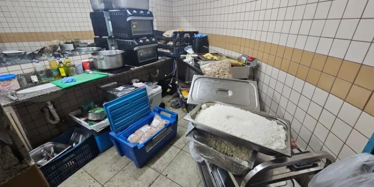 Flagrante em camarote na Sapucaí: comida era prepara em banheiro.