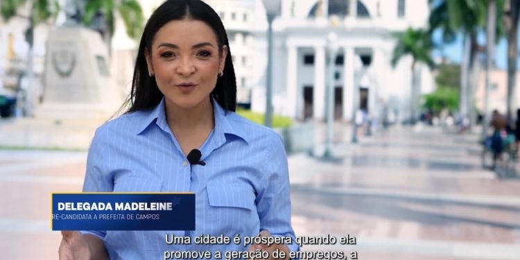 Delegada Madeleine na propagada eleitoral do União Brasil