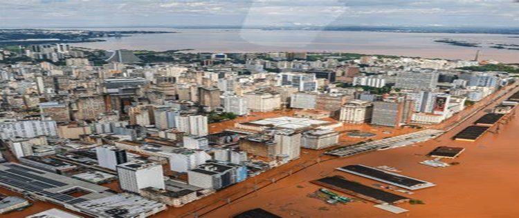 Imagens de satélite mostram o impacto da cheia histórica no Rio Grande do Sul