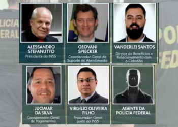 PF e CGU investigam cinco servidores do INSS por fraude de R$ 6,3 bilhões em descontos indevidos nas aposentadorias. Saiba quem são os envolvidos.
