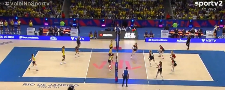 Seleção brasileira feminina vence a Alemanha por 3 a 2 no Maracanãzinho em jogo duro da Liga das Nações. Brasil enfrenta a Itália neste domingo em confronto direto pela liderança.