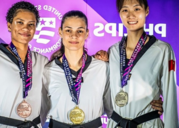 Maria Clara Pacheco fez história ao vencer Luo Zongshi no Grand Prix de Taekwondo, conquistando a primeira medalha de ouro feminina do Brasil na competição. Vitória fortalece chances olímpicas para Los Angeles 2028.