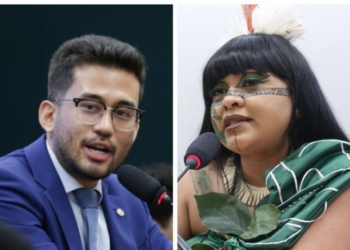 Célia Xakriabá e Kim Kataguiri protagonizaram discussão durante votação do PL do Licenciamento. Debate teve acusações preconceituosas e acionamento da Polícia Legislativa.