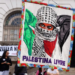 Manifestação no Rio cobra do Brasil e do Brics o fim das relações com Israel e repudia apoio à solução de dois Estados. Ativistas defendem Palestina livre e democrática.