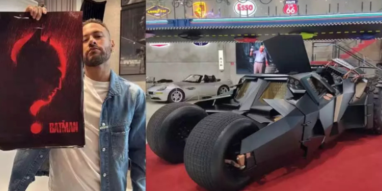 Fã declarado do Batman, Neymar Jr. adquire réplica do Batmóvel avaliada em US$ 1,5 milhão. Veículo do tipo Tumbler foi desenvolvido por designer brasileiro e levou três anos para ser concluído.