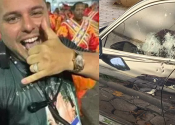 Contraventor Vinicius Drumond sofre atentado a tiros na Barra da Tijuca. Investigado por ligação com o jogo do bicho, ele teve apenas ferimentos leves. Polícia apura o caso.