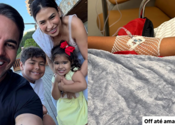 Henry Diniz, filho de Simone Mendes e Kaká Diniz, foi diagnosticado com gastroenterite, mas já recebeu alta e está em casa.