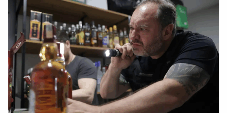 Bar Veneta, na Tijuca, é interditado após fiscais da Vigilância Sanitária encontrarem bebidas sem registro e uma fábrica clandestina de cerveja no segundo andar do estabelecimento.