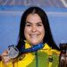 Mariana D’Andrea garante prata para o Brasil no Mundial Paralímpico de Halterofilismo, levantando 141 kg na categoria até 73 kg, no Cairo, Egito.