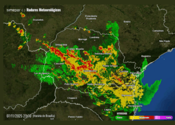 Simepar confirma tornado em Rio Bonito do Iguaçu e alerta para tempestades no Paraná