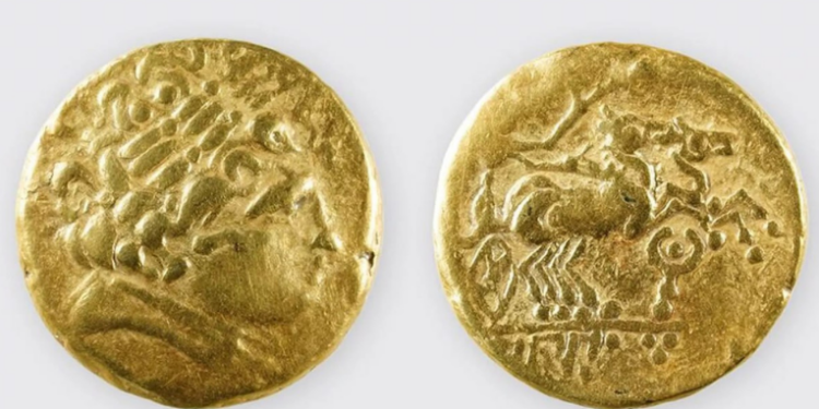 Descoberta de moedas celtas de ouro na Suíça é uma das mais raras do país
