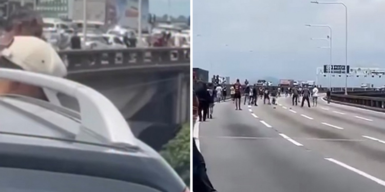 Interdição parcial na Ponte Rio-Niterói causa congestionamento em ambos os sentidos neste sábado. Pedestre foi resgatado pelos bombeiros, sem ferimentos, e trânsito é liberado após cerca de uma hora.