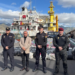 Uma operação internacional interceptou um navio que partiu do Brasil com quase 10 toneladas de cocaína escondidas em carga de sal. Apreensão ocorreu em águas internacionais.