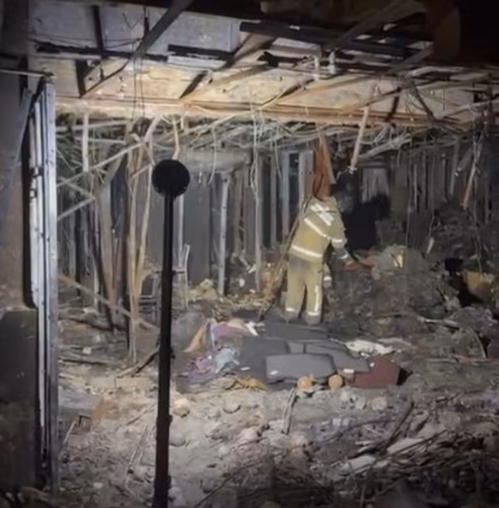Shopping Tijuca três dias após incêndio que matou duas pessoas — Foto: Divulgação Corpo de Bombeiros