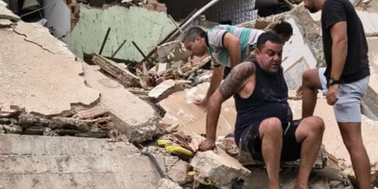 Prédio residencial desaba no Engenho Novo e deixa feridos na zona norte do Rio