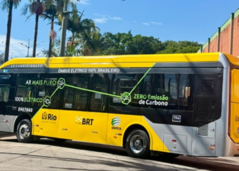 BRT carioca inicia testes com ônibus elétrico nacional e mira frota menos poluente