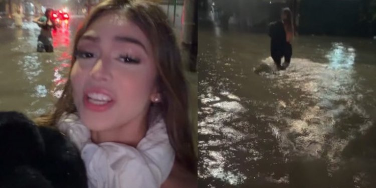 As chuvas fortes que atingiram o Rio de Janeiro deixaram a cantora Melody ilhada em rua alagada na Zona Norte. Ela foi resgatada e seguiu para gravação com Pedro Sampaio.