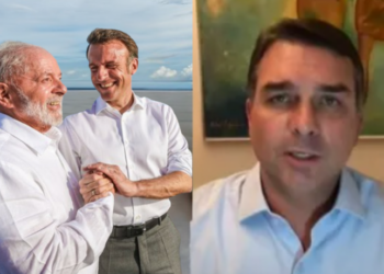 Em entrevista à CNews, Flávio Bolsonaro criticou Emmanuel Macron e a gestão ambiental do governo Lula, defendendo que a Amazônia foi preservada durante seu mandato.