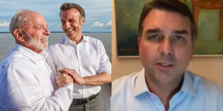 Em entrevista à CNews, Flávio Bolsonaro criticou Emmanuel Macron e a gestão ambiental do governo Lula, defendendo que a Amazônia foi preservada durante seu mandato.