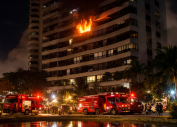 Incêndio atinge apartamento no condomínio Mandala na Barra da Tijuca