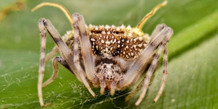 Cientistas identificam Taczanowskia waska, aranha amazônica que simula estar infectada por fungo Cordyceps para atrair presas e se proteger de predadores.