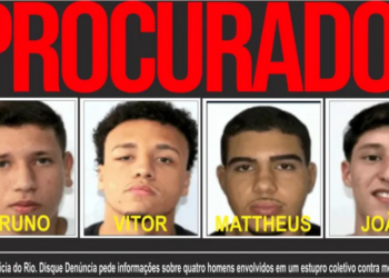 Polícia Civil do Rio indicia quatro jovens e um adolescente por estupro coletivo de estudante de 17 anos. Imagens de segurança integram o inquérito.