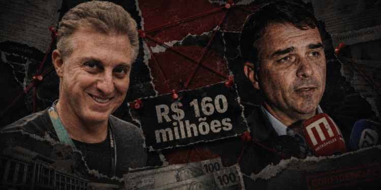 Flávio Bolsonaro questiona origem de recursos atribuídos a Daniel Vorcaro e cita repasses a programa de TV e filme investigado pela Polícia Federal.