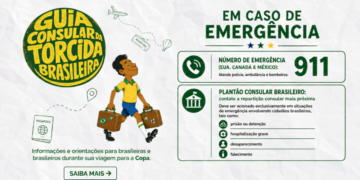 Itamaraty divulga guia consular com recomendações para brasileiros na Copa de 2026 nos EUA, incluindo visto, seguro saúde e regras de segurança.