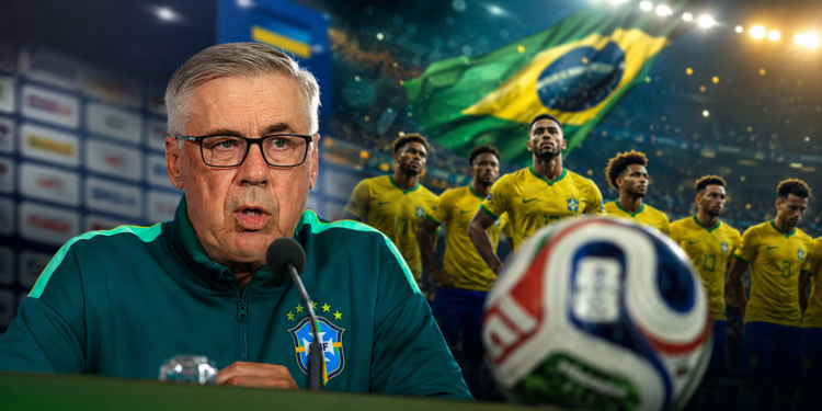 Ancelotti não confirmou os titulares do Brasil contra o Japão, mas elogiou a preparação da equipe para o mata-mata da Copa.