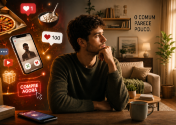Entre prazer, novidade e estímulos rápidos, a felicidade passou a ser confundida com excitação permanente. Entenda por que o comum começou a parecer pouco.