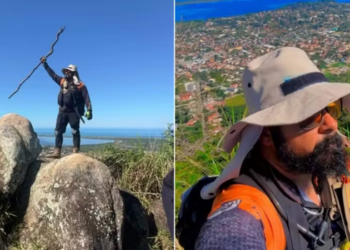 Homem de 44 anos morreu após cair de um penhasco na trilha da Pedra do Macaco, em Maricá (RJ), durante tentativa de foto em mirante de cerca de 150 metros.