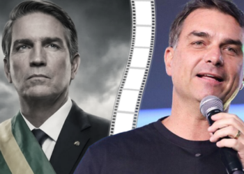 Flávio Bolsonaro afirma que o filme Dark Horse, sobre a trajetória de Jair Bolsonaro, está finalizado e pronto para lançamento. Produção foi financiada pela iniciativa privada.
