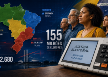Brasil chega às Eleições de 2026 com 158,7 milhões de eleitores. Mulheres são maioria e população acima dos 60 anos amplia participação.