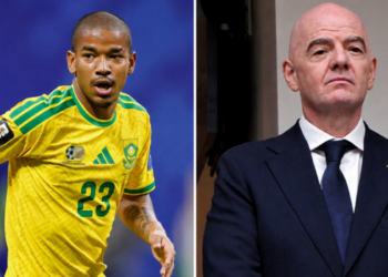 Jayden Adams, jogador do Mamelodi Sundowns e da seleção sul-africana, morreu aos 25 anos. FIFA e entidades do futebol lamentaram a perda.