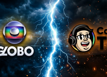 Globo e CazéTV intensificam a disputa pela audiência da Copa do Mundo 2026. Canal de Casimiro bate recordes no YouTube, enquanto debate sobre publicidade de apostas amplia a concorrência.