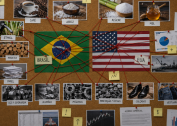 O Brasil acompanha como observador as audiências nos Estados Unidos sobre novas tarifas a produtos brasileiros e mantém negociações diplomáticas para tentar um acordo antes de 15 de julho.